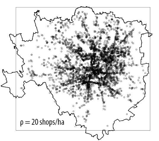 Retail and Service Clusters: Commercial activities spatial pattern recognition with modified DBSCAN algorithm